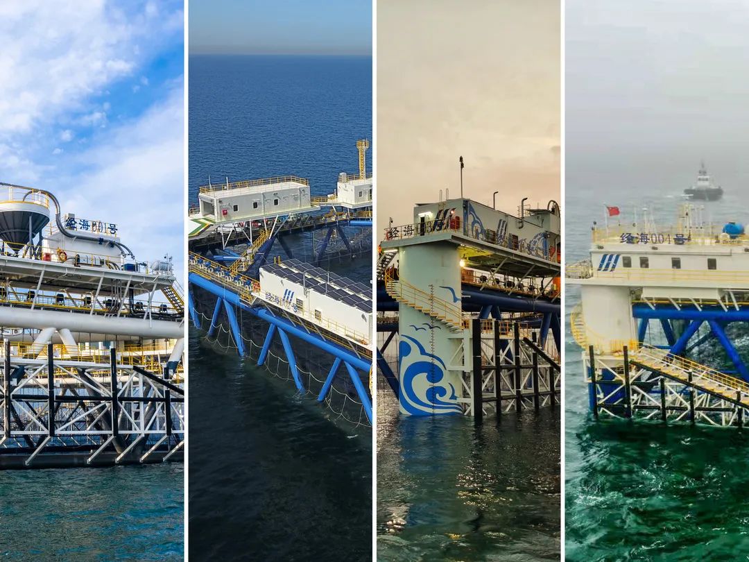 經(jīng)海004號(hào)入駐南隍城島！煙臺(tái)海洋牧場(chǎng)“百箱計(jì)劃”首批量產(chǎn)智能網(wǎng)箱經(jīng)海001-004號(hào)順利集結(jié)